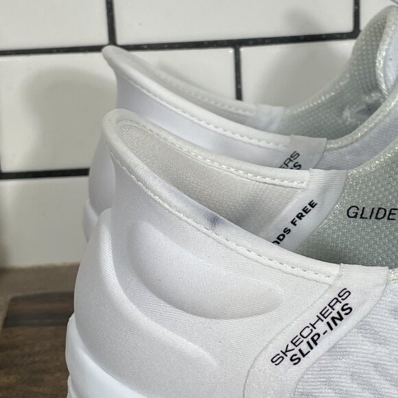 Skechers Slip-Ins Glide Step Tranquility Shoes Womens Size 8.5 White Sneakers - Picture 5 of 15